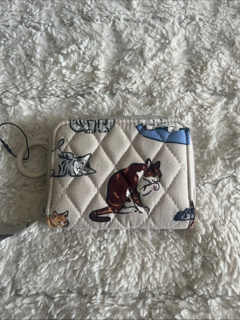 vera bradley cat print wallet